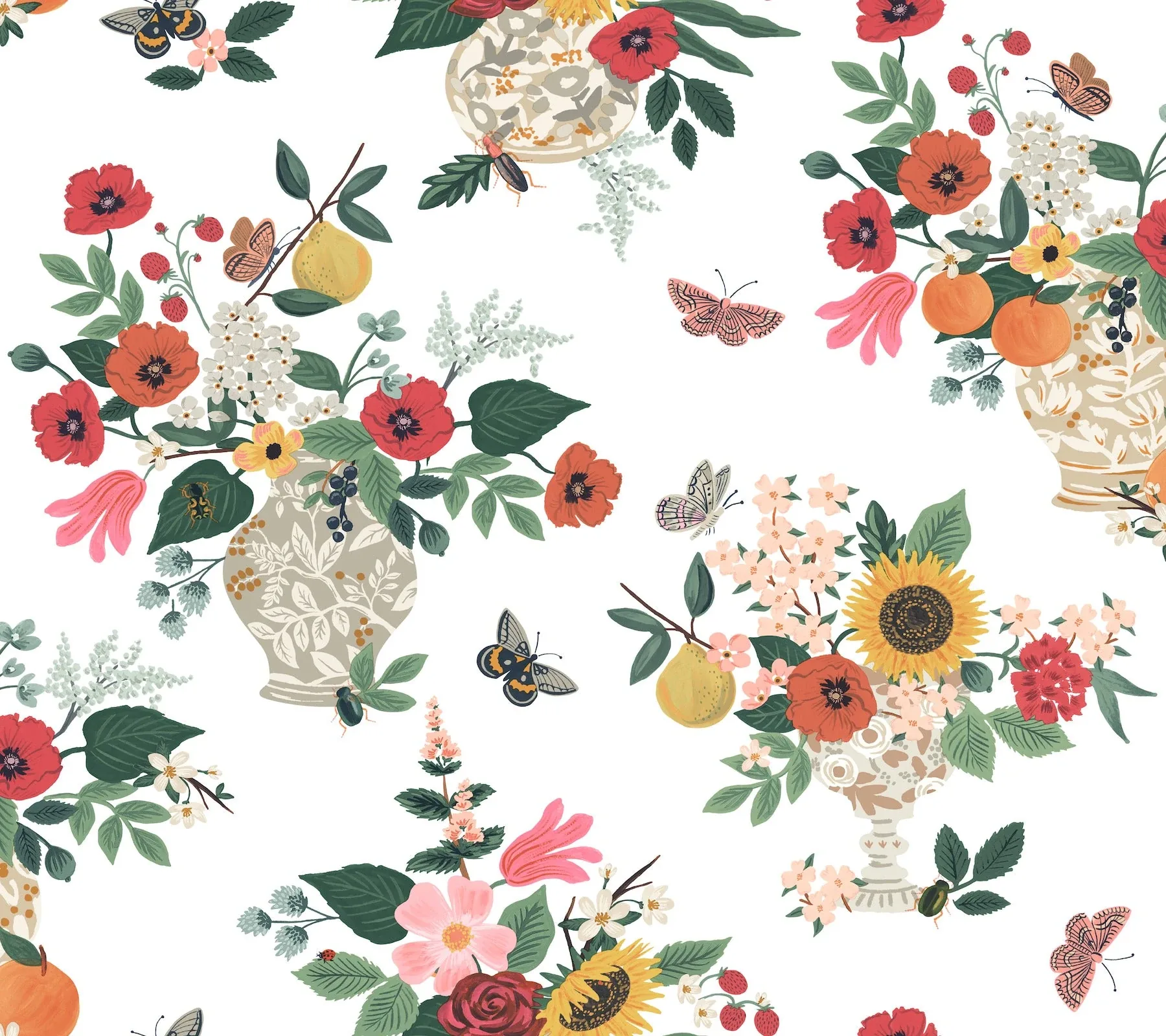 RF7404 | Flower Studies Rose Wallpaper