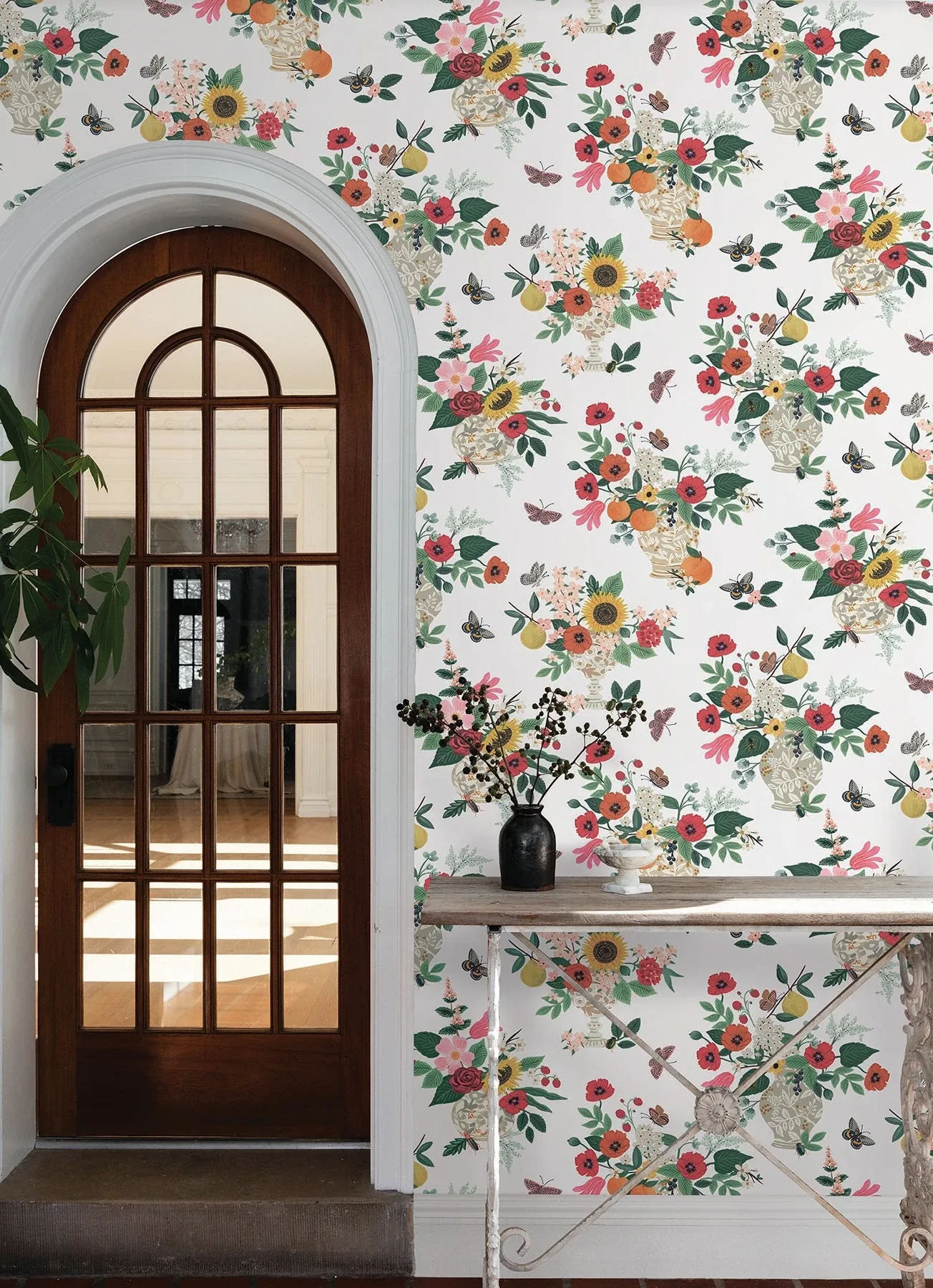 York Wallcoverings Flower Studies Rose Wallpaper - SKU RF7404