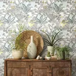 York Wallcoverings Flowering Desert Black Wallpaper - SKU ON1611