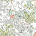 York Wallcoverings Flowering Desert Grey Peel & Stick Wallpaper - SKU PSW1213RL