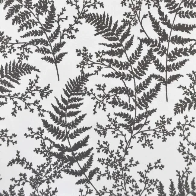 ME1584 | Forest Fern Flock Grey Wallpaper