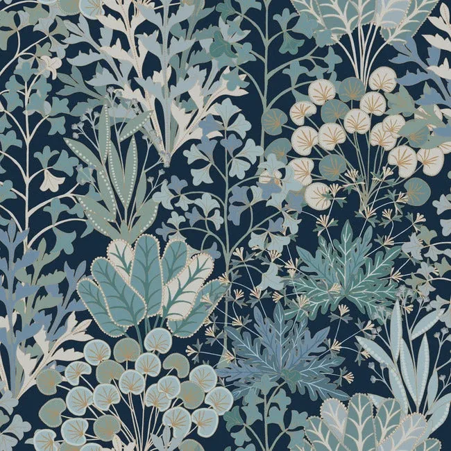 BL1812 | Forest Floor Navy Wallpaper