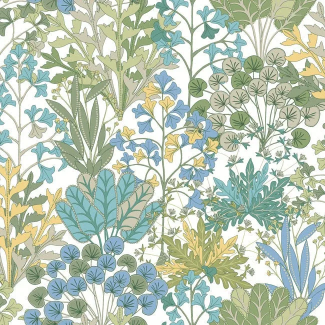 BL1814 | Forest Floor White & Green Wallpaper