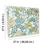York Wallcoverings Forest Floor White & Green Wallpaper - SKU BL1814