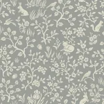 York Wallcoverings Fox & Hare Grey Wallpaper - SKU ME1571