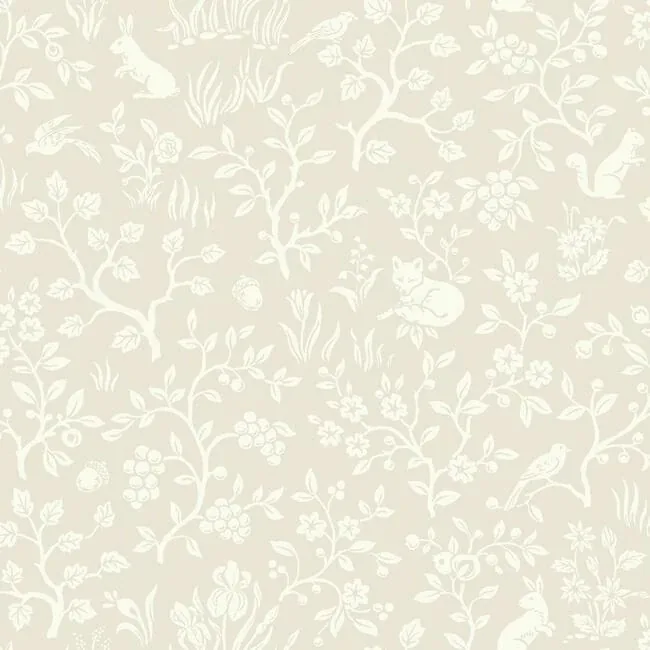 MK1110 | Fox & Hare Pink Wallpaper