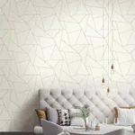 York Wallcoverings Fractured Prism Gold Metallic Peel & Stick Wallpaper - SKU PSW1064RL