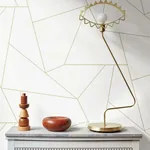York Wallcoverings Fractured Prism Gold Metallic Peel & Stick Wallpaper - SKU PSW1064RL