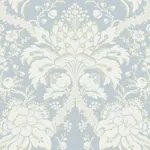 York Wallcoverings French Artichoke Dam Blue Wallpaper - SKU DM4955