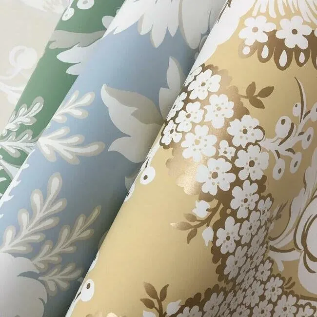 York Wallcoverings French Artichoke Dam Green Wallpaper - SKU DM4954