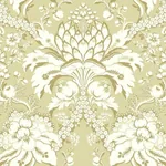 York Wallcoverings French Artichoke Dam Yellow Wallpaper - SKU DM4953