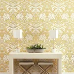 York Wallcoverings French Artichoke Dam Yellow Wallpaper - SKU DM4953