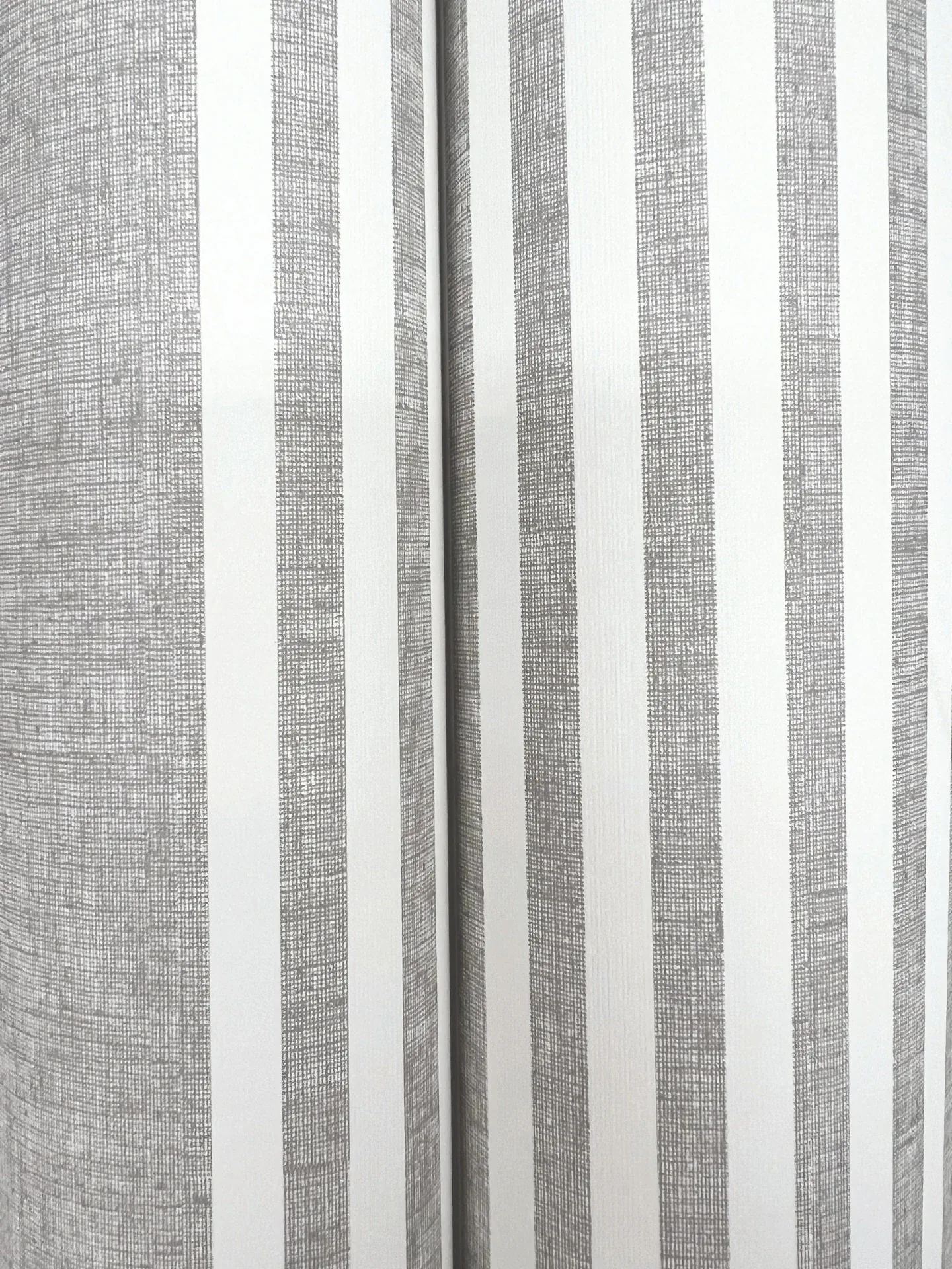 York Wallcoverings French Charcoal Linen Stripe Wallpaper - SKU SR1586MH