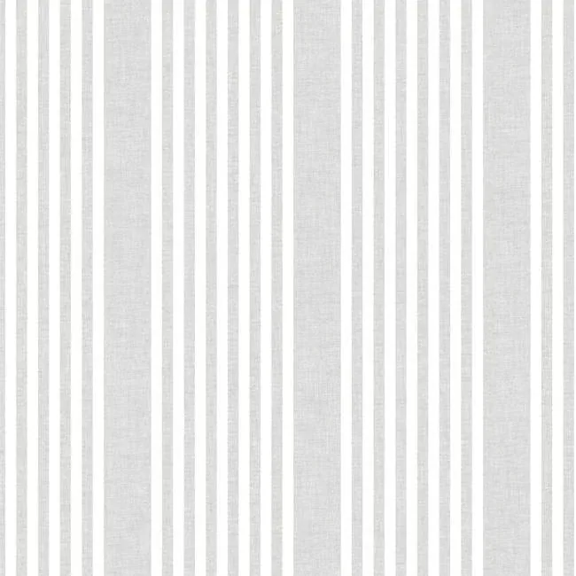 SR1582 | French Linen Stripe Grey Wallpaper