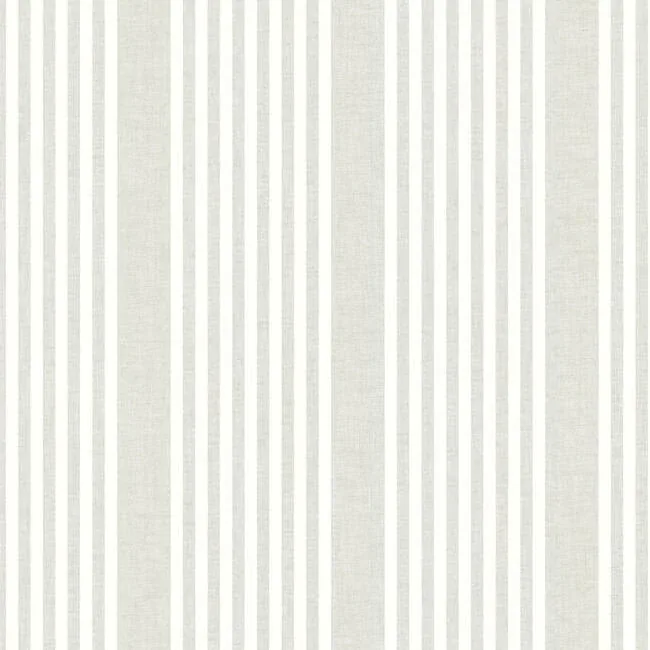 PSW1134RL | French Linen Stripe Off White Peel & Stick Wallpaper