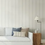 York Wallcoverings French Linen Stripe Off White Peel & Stick Wallpaper - SKU PSW1134RL