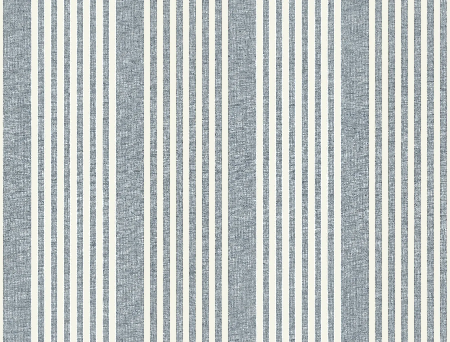 MF4768 | French Navy Linen Stripe Wallpaper