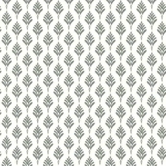 CV4457 | French Scallop Grey Wallpaper
