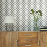 York Wallcoverings French Scallop Grey Wallpaper - SKU CV4457