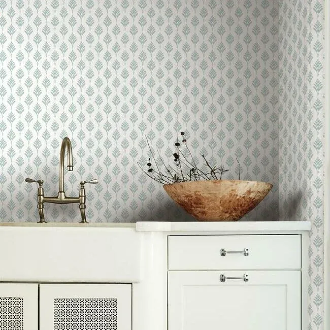 York Wallcoverings French Scallop Light Grey Wallpaper - SKU CV4460