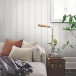 York Wallcoverings French Soft Linen Stripe Wallpaper - SKU SR1581MH
