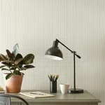 York Wallcoverings French Ticking Charcoal & Black Wallpaper - SKU ME1561