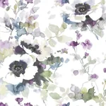 York Wallcoverings Garden Anemone Lilac & Green Peel & Stick Wallpaper - SKU PSW1082RL