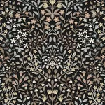 York Wallcoverings Garden Black & Neutral Terrace Wallpaper - SKU MF4725