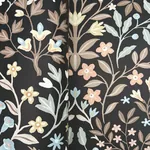 York Wallcoverings Garden Black & Neutral Terrace Wallpaper - SKU MF4725