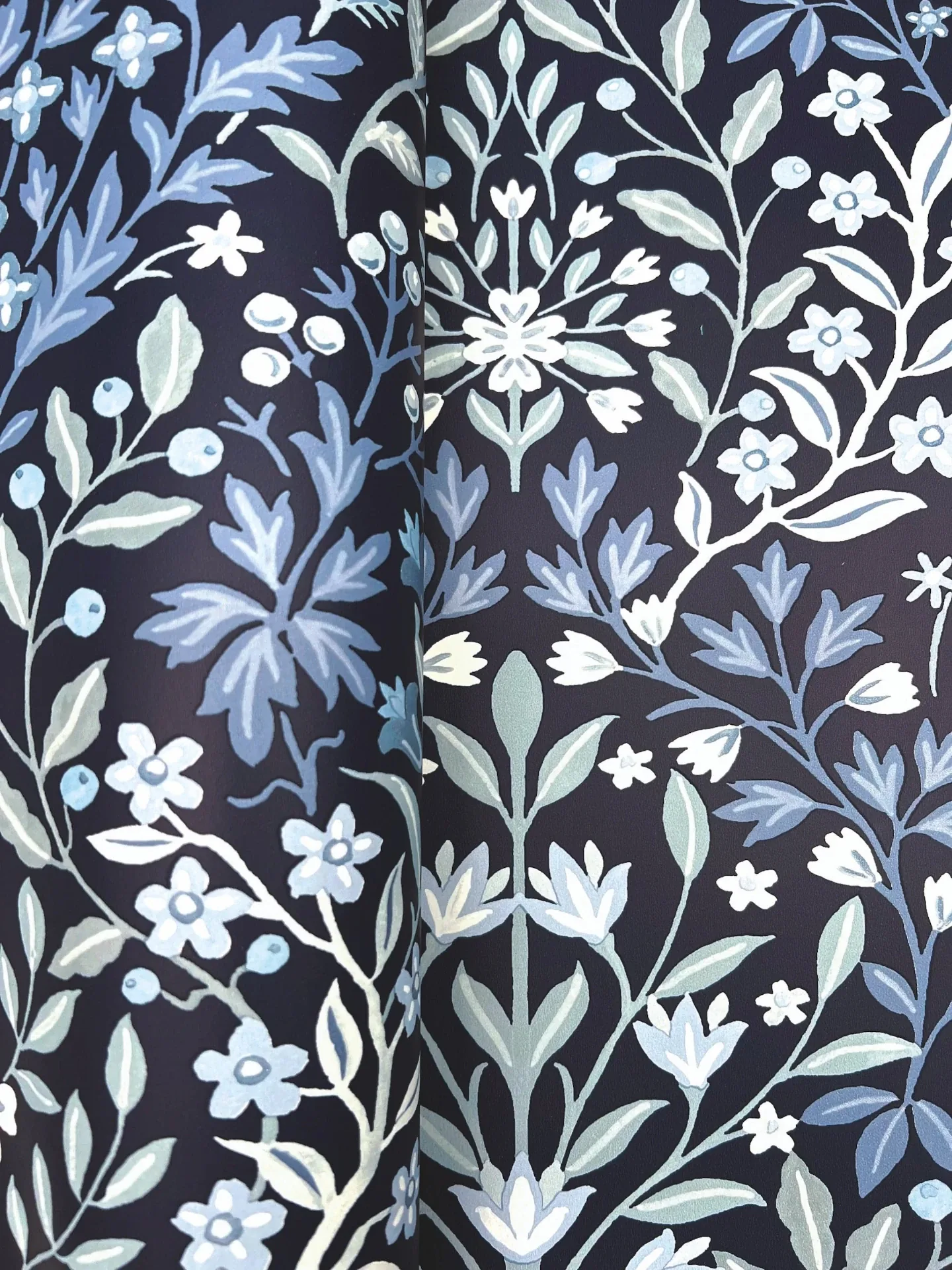 York Wallcoverings Garden Blue Terrace Wallpaper - SKU MF4723
