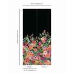 York Wallcoverings Garden Party Black Wall Mural - SKU RI5192M