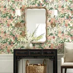 York Wallcoverings Garden Party Burgundy Wallpaper - SKU RI5122