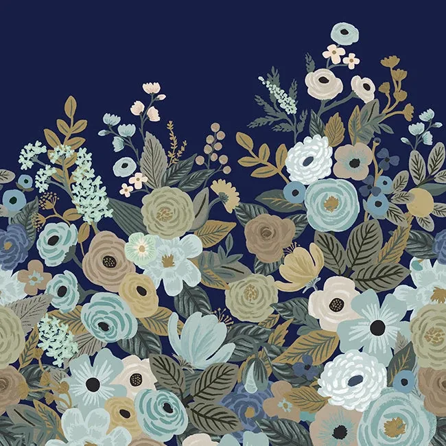 RI5191M | Garden Party Navy Wall Mural