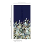 York Wallcoverings Garden Party Navy Wall Mural - SKU RI5191M