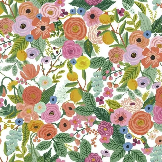 PSW1200RL | Garden Party Rose Peel & Stick Wallpaper
