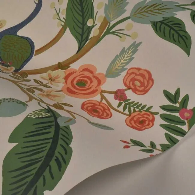 York Wallcoverings Garden Party Rose Peel & Stick Wallpaper - SKU PSW1200RL
