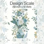 York Wallcoverings Garden Party Trellis White & Blue Wallpaper - SKU RP7314