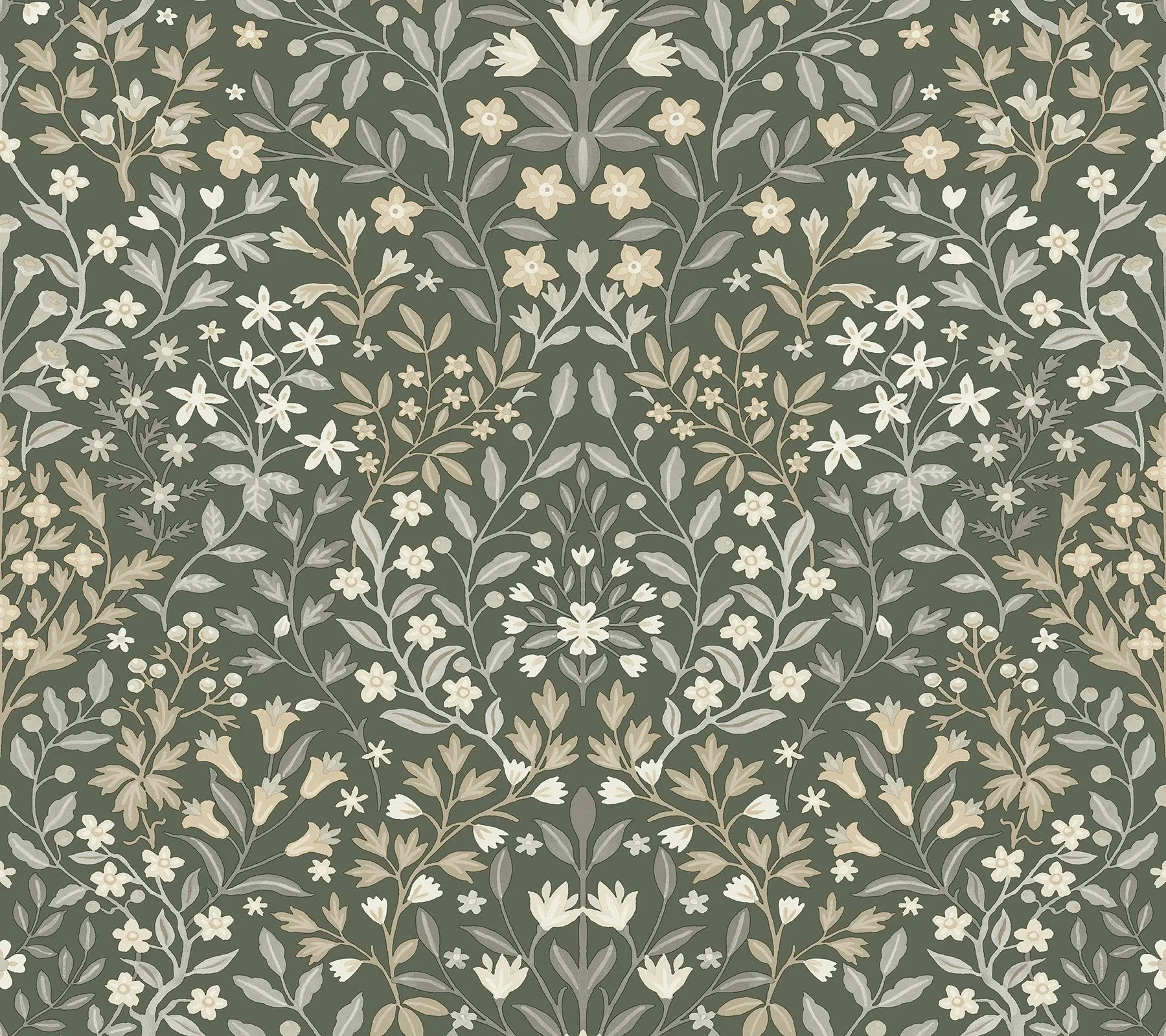 MF4722 | Garden Terrace Olive Wallpaper