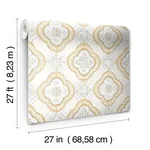 York Wallcoverings Garden Trellis Ochre Wallpaper | Wallpaper Twins York Wallcoverings Garden Trellis Ochre Wallpaper - SKU GO8215