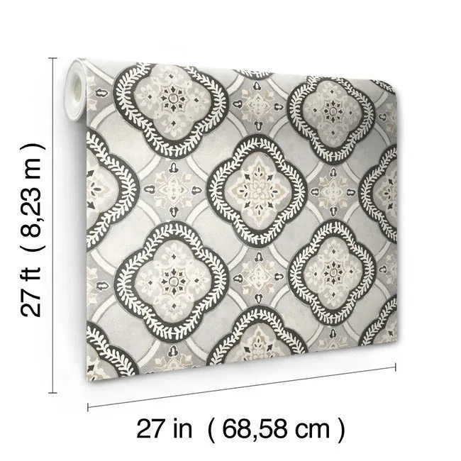 York Wallcoverings Garden Trellis Onyx Wallpaper | Wallpaper Twins York Wallcoverings Garden Trellis Onyx Wallpaper - SKU GO8213