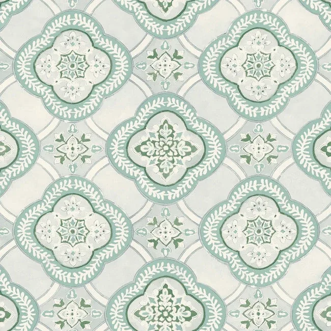 York Wallcoverings Garden Trellis Rain Wallpaper - SKU GO8211