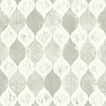 York Wallcoverings Garden Trowel Woodblock Print Grey Wallpaper - SKU ME1564
