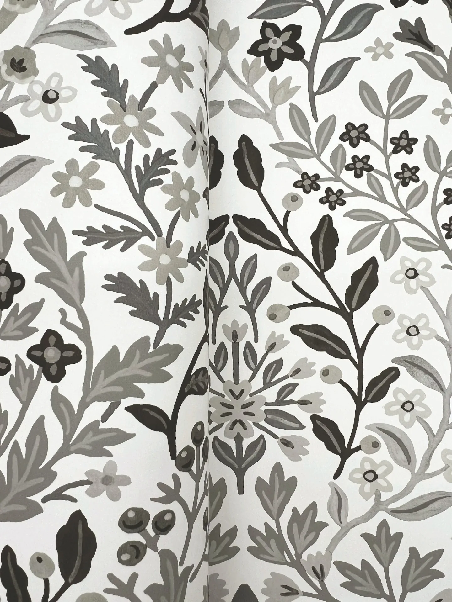 York Wallcoverings Garden White & Black Terrace Wallpaper - SKU MF4724