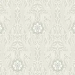 York Wallcoverings Gatsby Damask Grey Wallpaper - SKU DM4992