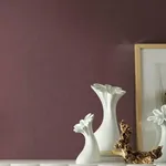York Wallcoverings Gesso Weave Burgundy Wallpaper - SKU 5955