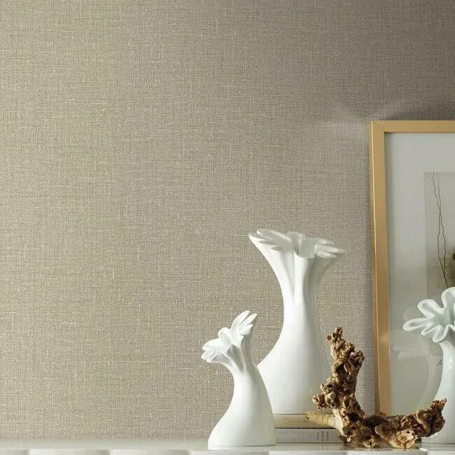 York Wallcoverings Gesso Weave Sand Wallpaper - SKU 5981