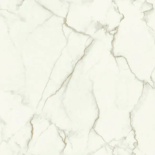 York Wallcoverings Gilded Marble Grey & Gold Wallpaper - SKU MM1757