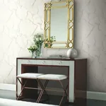 York Wallcoverings Gilded Marble Grey & Gold Wallpaper - SKU MM1757