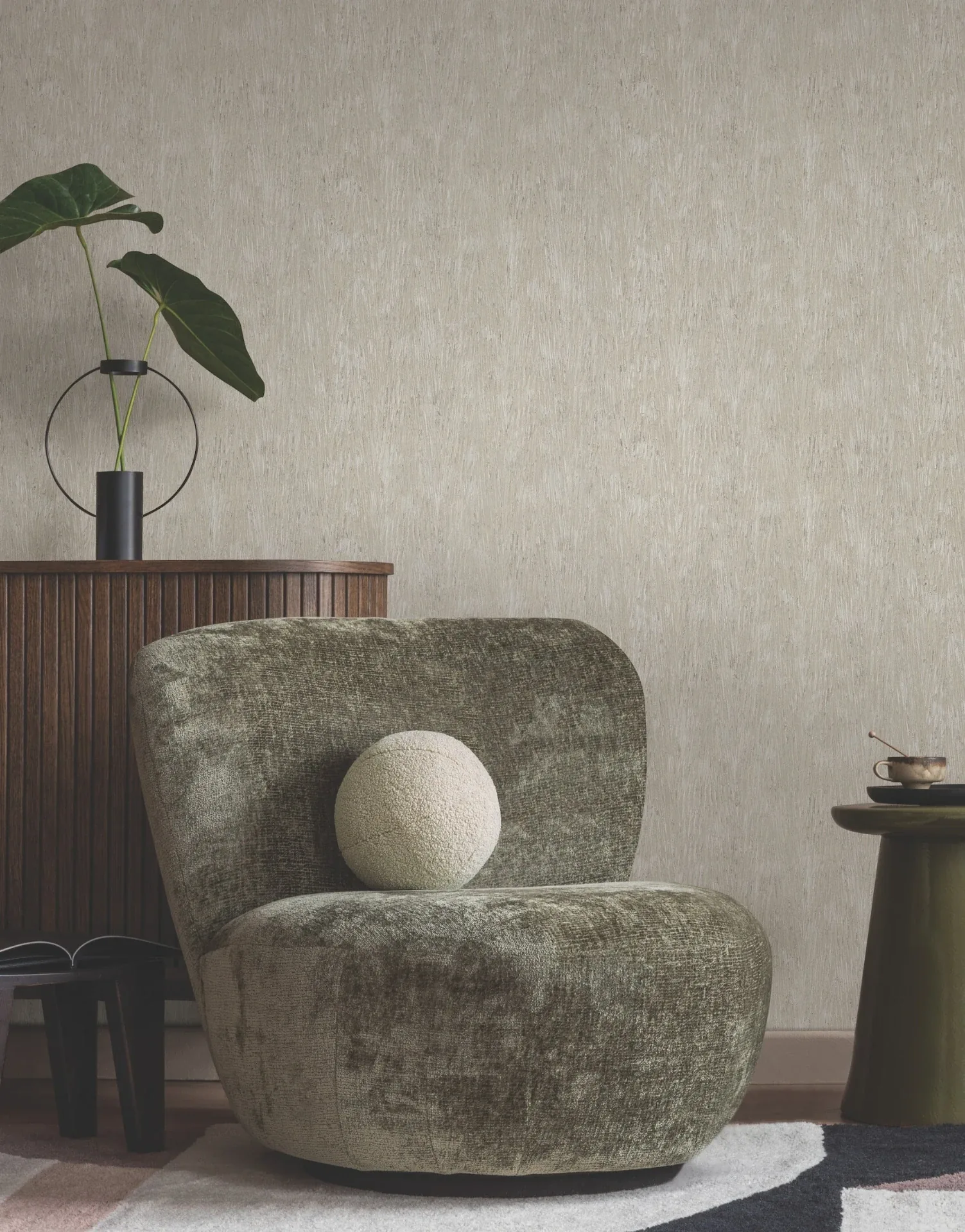 York Wallcoverings Gilded Plume Warm Grey Wallpaper | Wallpaper Twins York Wallcoverings Gilded Plume Warm Grey Wallpaper - SKU FM1003