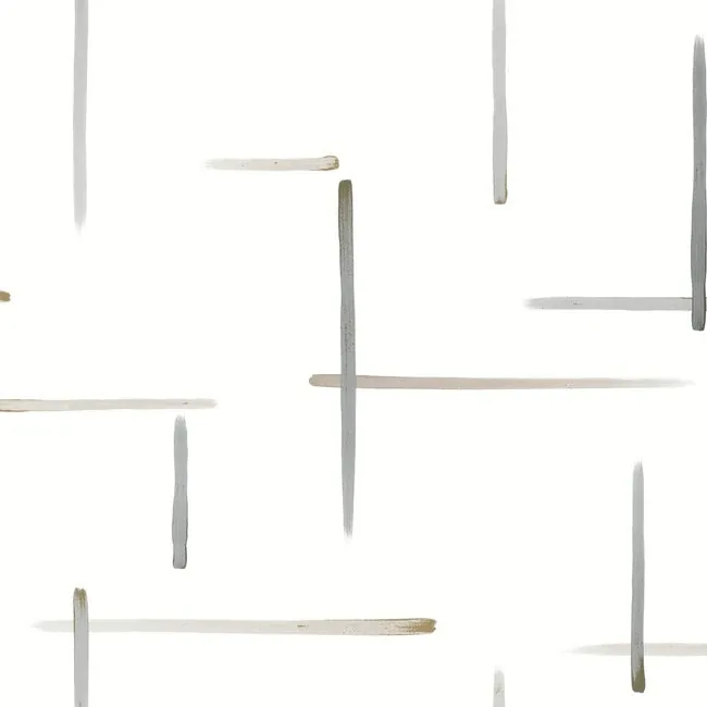 York Wallcoverings Gilded Sumi-E Black & Gold Wallpaper - SKU AG2041